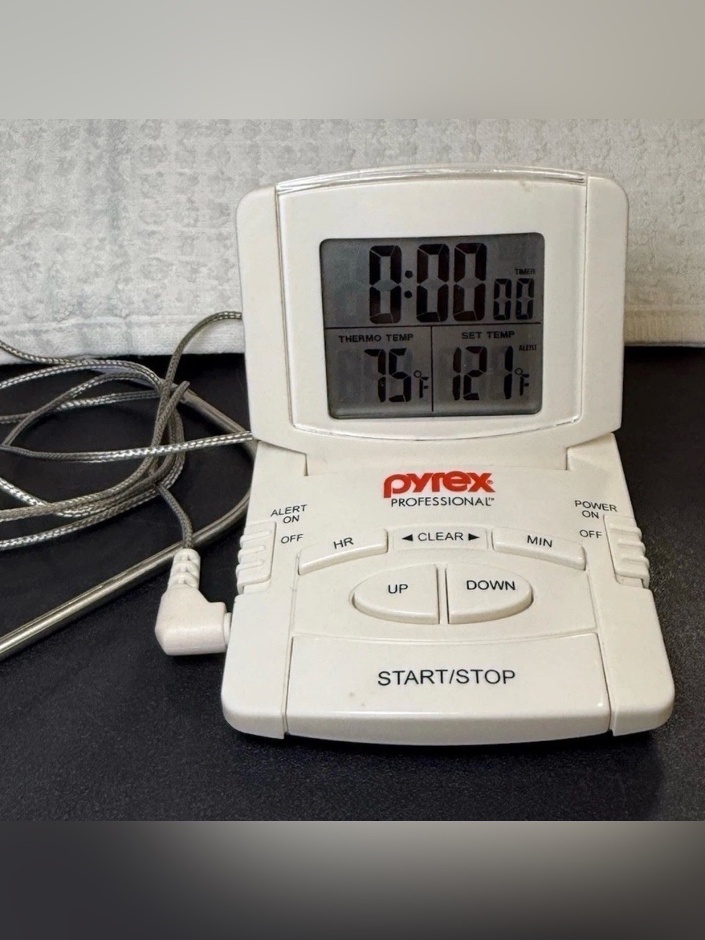 Pyrex Professional Digital Thermometer / Timer Probe High Quality TESTED WORKS!